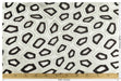 Heavy Weight Geometric Cut Velvet Upholstery Fabric For Chair|Abstract Geometric Dark Brown and Off-White Modern Sofa Armchair Fabric