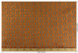Heavy Weight Burnt Orange Check Cut Velvet Upholstery For Chair|Geometric Lattice Sofa Fabric|Heavy Duty Upholstery Textile For Furniture