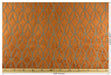 Heavyweight Burnt Orange Rhombus Leaf Cut Velvet Upholstery Fabric For Chair|Modern Minimalist Burnt Orange Geometric Velvet Fabric For Sofa