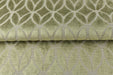 Heavyweight Burnt Orange Rhombus Leaf Cut Velvet Upholstery Fabric For Chair|Modern Minimalist Light Green Geometric Velvet Fabric For Sofa