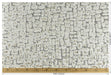 Heavyweight Cream Taupe Raised Block Geometric Cut Velvet Upholstery Fabric For Chair|Cotton Blend Abstract Modern Sofa Reupholstery Fabric