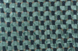 Heavy Weight Semicircle Striped Cut Velvet Upholstery Fabric For Chair|Teal Green and Blue Raised Geometric Furniture Fabric For Sofa