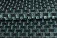 Heavy Weight Interlaced Rectangle Cut Velvet Upholstery Fabric For Chair|Teal Green and Blue Raised Geometric Furniture Fabric For Sofa