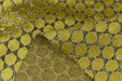 Heavy Weight Gold Raised Dot Geometric Velvet Upholstery Fabric|Minimalist Sofa Chair Reupholstery|Golden Yellow Plush Texture Fabric