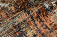 Abstract Cut Velvet Upholstery Fabric For Chair|Luxury Vintage Fabric For Chair|Rust Navy Beige Fabric For Cushion|Rustic Furniture Fabric