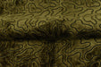 Green Cut Velvet Upholstery Fabric For Chair|Abstract Geometric Pattern Velvet|Luxury Retro Furniture Fabric|Rustic Modern Designer Fabric
