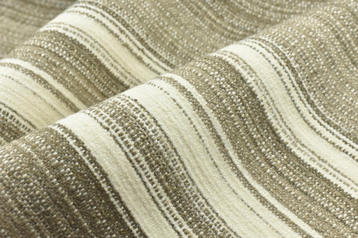 High End Heavy Weight Grey and Cream Large Stripe Linen Blend Upholstery Fabric For Chair|Vintage Multi-Striped Farmhouse Fabric For Couch