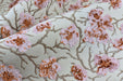 Heavyweight Vintage Pink and Rust Floral Cut Velvet Upholstery Fabric For Chair|Luxury Flower Sofa Fabric|French Country Furniture Fabric