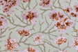 Heavyweight Vintage Pink and Rust Floral Cut Velvet Upholstery Fabric For Chair|Luxury Flower Sofa Fabric|French Country Furniture Fabric