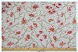 Heavyweight Vintage Pink and Rust Floral Cut Velvet Upholstery Fabric For Chair|Luxury Flower Sofa Fabric|French Country Furniture Fabric