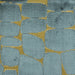 Heavy Weight Retro Gold Yellow Geometric Cut Velvet Upholstery Fabric For Chair|Vintage Modern Stylish Velvet For Sofa Couch Pillow