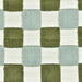 Heavyweight Vintage Blue and Green Checkerboard Cut Velvet Upholstery Fabric|Retro Modern Geometric Chair Fabric|Durable Furniture Fabric