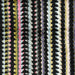 Heavy Weight Colorful Boho Zig Zag Striped Cut Velvet Upholstery Fabric|Vintage Geometric Sofa Fabric|Multicolor Textured Furniture Fabric