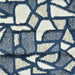 Heavy Weight Navy Blue Modern Abstract Geometric Cut Velvet Fabric For Chair|Durable Textured Coastal Home Decor Furniture Reupholstery