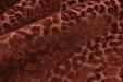 Heavy Weight Red Raised Leopard Cut Velvet Upholstery Fabric For Chair|Cheetah Abstract Geometric Animal Luxury Furniture Fabric For Couch