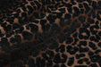 Heavy Weight Black Raised Leopard Cut Velvet Upholstery Fabric For Chair|Cheetah Abstract Geometric Animal Luxury Furniture Fabric For Couch
