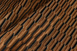 Heavy Weight Mid-Century Modern Striped Geometric Cut Velvet Upholstery Fabric For Chair|Earth Tone Sofa Armchair Reupholsetry