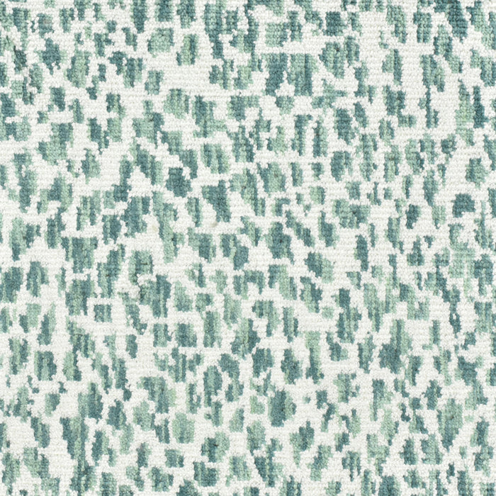 Heavy Weight Sage Green Teal Geometric Cut Velvet Upholstery Fabric For Chair|Abstract Pattern Furniture Fabric|Retro Modern Sofa Fabric