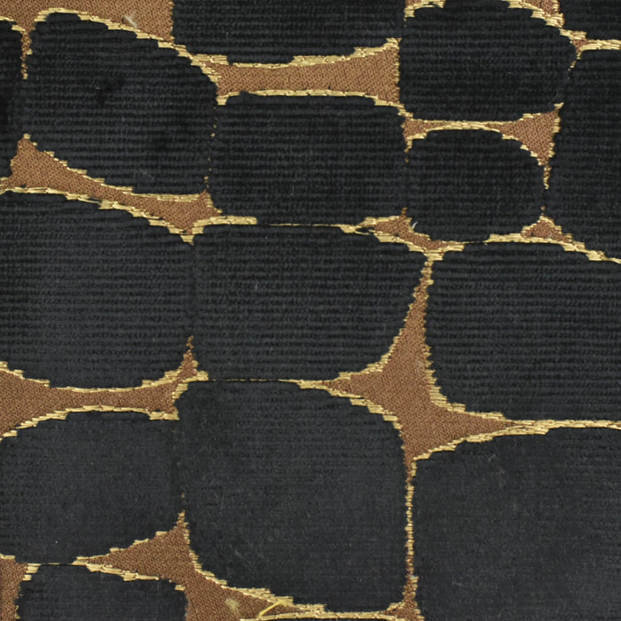Heavy Weight Retro Gold Yellow Geometric Cut Velvet Upholstery Fabric For Chair|Vintage Modern Stylish Velvet For Sofa Couch Pillow