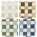 Heavyweight Vintage Blue and Green Checkerboard Cut Velvet Upholstery Fabric|Retro Modern Geometric Chair Fabric|Durable Furniture Fabric