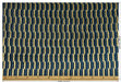 Heavy Weight Navy Blue Gold Mid-Century Modern Striped Geometric Cut Velvet Upholstery Fabric For Chair|Durable Sofa Armchair Reupholsetry