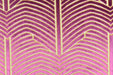 Heavy Weight Purple Magenta and Gold Geometric Cut Velvet Upholstery Fabric For Chair Pillow|High End Sofa Furniture Reupholstery Fabric