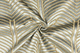 Heavy Weight Pale Blue and Gold Geometric Cut Velvet Upholstery Fabric For Chair Pillow|High End Sofa Furniture Reupholstery Fabric