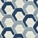 Heavy Weight Green and Blue Cut Velvet Upholstery Fabric|Hexagon Geometric Pattern|Modern Accent Sofa Fabric|Chair Furniture Upholstery