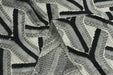 Heavy Weight Black Grey Chevron Raised Cut Velvet Upholstery Fabric|Vintage Geometric Sofa Fabric|Modern Art Deco Furniture Upholstery