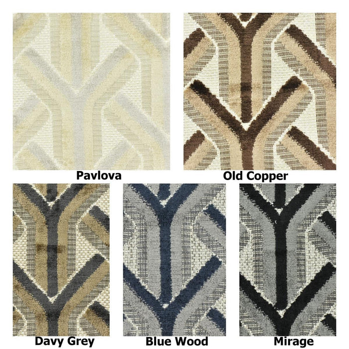 Heavy Weight Black Grey Chevron Raised Cut Velvet Upholstery Fabric|Vintage Geometric Sofa Fabric|Modern Art Deco Furniture Upholstery