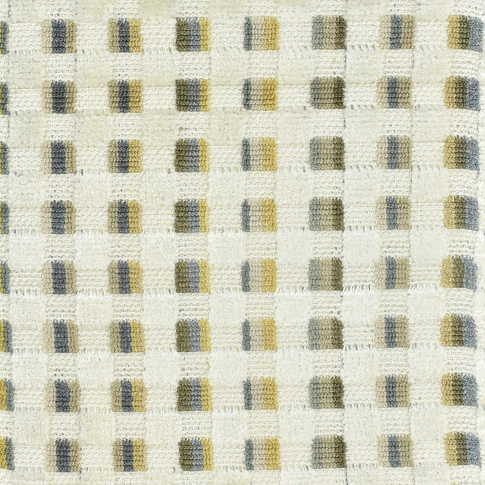 Heavy Weight Colorful Grid Cut Velvet Upholstery Fabric For Chair|Retro Geometric Fabric|Multicolor Boho Check Pattern Furniture Fabric