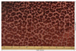 Heavy Weight Red Raised Leopard Cut Velvet Upholstery Fabric For Chair|Cheetah Abstract Geometric Animal Luxury Furniture Fabric For Couch
