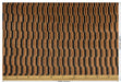 Heavy Weight Mid-Century Modern Striped Geometric Cut Velvet Upholstery Fabric For Chair|Earth Tone Sofa Armchair Reupholsetry