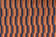 Heavy Weight Mid-Century Modern Striped Geometric Cut Velvet Upholstery Fabric For Chair|Earth Tone Sofa Armchair Reupholsetry