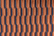 Heavy Weight Mid-Century Modern Striped Geometric Cut Velvet Upholstery Fabric For Chair|Earth Tone Sofa Armchair Reupholsetry