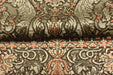 Mid Century Modern Heavy Weight Vintage Baroque Geometric Floral Cut Velvet Jacquard Fabric For Ottomans|Chair Reupholstery Material