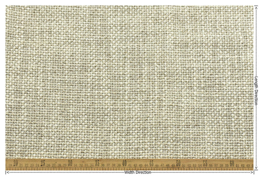 Heavy Weight Chunky Wool Blend Boucle Upholstery Fabric|Cream and Grey Wool Blend Textured Sofas Chairs|Modern Furniture Reupholstery Fabric