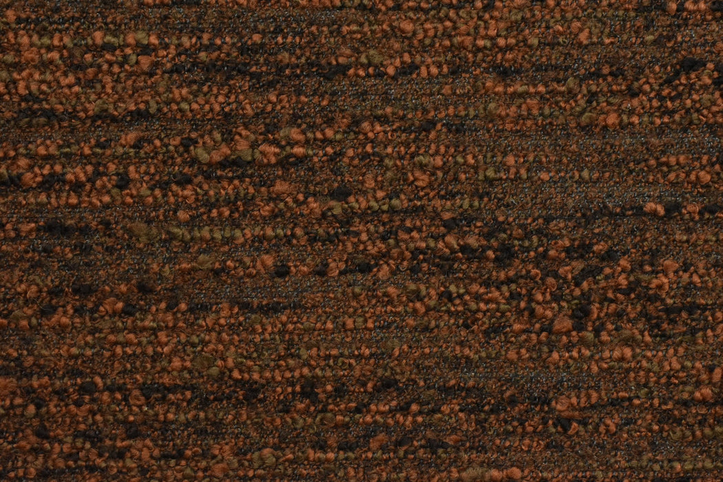 Heavy Weight Reddish Brown Olive Black Wool Linen Blend Boucle Upholstery Fabric|Extra Chunky Texture Modern Furniture Fabric For Sofa Chair