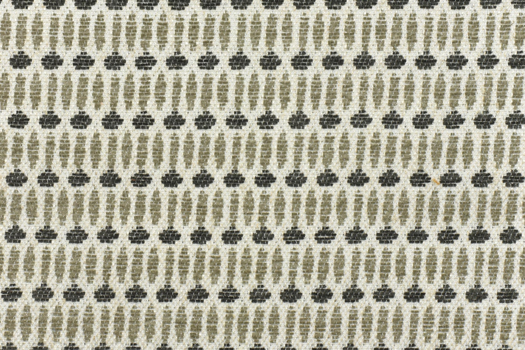 Heavy Weight Vintage Geometric Linen Blend Upholstery Fabric For Chair|Farmhouse Decor Woven Jacquard Fabric|Antique Style Chair Fabric