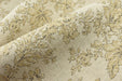 Heavy Weight Vintage Damask Floral Linen Blend Upholstery Fabric|Farmhouse Flower Fabric|Beige Taupe Floral Sofa Fabric|Antique Chair Fabric