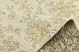 Heavy Weight Vintage Damask Floral Linen Blend Upholstery Fabric|Farmhouse Flower Fabric|Beige Taupe Floral Sofa Fabric|Antique Chair Fabric