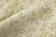 Heavy Weight Vintage Floral Linen Blend Upholstery Fabric|French Country Jacquard Fabric|Beige Taupe Floral Sofa Fabric|Antique Chair Fabric