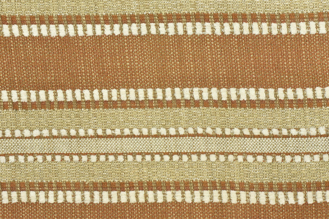 Designer Heavy Weight Linen Blend Stripe Upholstery Fabric For Chair Sofa|Rustic Farmhouse Fabric|Boho Woven Fabric For Ottoman