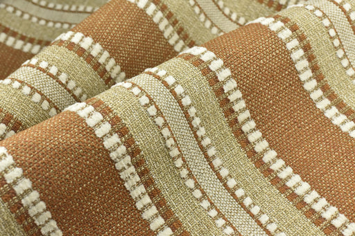 Designer Heavy Weight Linen Blend Stripe Upholstery Fabric For Chair Sofa|Rustic Farmhouse Fabric|Boho Woven Fabric For Ottoman