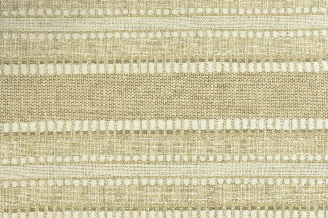 Designer Heavy Weight Linen Blend Stripe Upholstery Fabric For Chair Sofa|Rustic Farmhouse Fabric|Boho Woven Fabric For Ottoman
