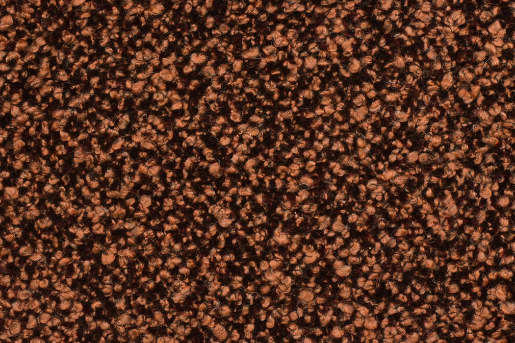 Designer Upmarket Heavy Weight Rust Red Irregular Wool Blend Boucle Upholstery Fabric For Chair Couch|Vintage Chunky Furniture Fabric