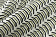 Heavy Weight Black Green Geometric Upholstery Fabric|Modern Arc Pattern Sofa Fabric|Cotton Blend Furniture Fabric For Accent Chair Cushion