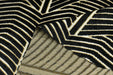 Heavy Weight Black Gold Geometric Cut Velvet Upholstery Fabric For Chair Pillow|High End Sofa Furniture Reupholstery Fabric