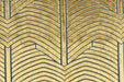Heavy Weight Gold Pale Blue Geometric Cut Velvet Upholstery Fabric For Chair Pillow|High End Sofa Furniture Reupholstery Fabric
