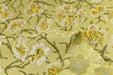 Heavyweight Vintage Chartreuse Gold Floral Cut Velvet Upholstery Fabric For Chair|Luxury Flower Sofa Fabric|French Country Furniture Fabric